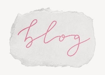 Blog word, ripped paper typography | Free PSD - rawpixel