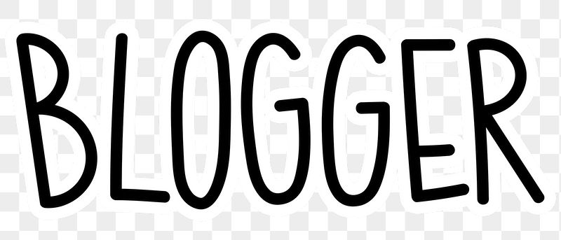 Blogger png word sticker typography, | Free PNG - rawpixel