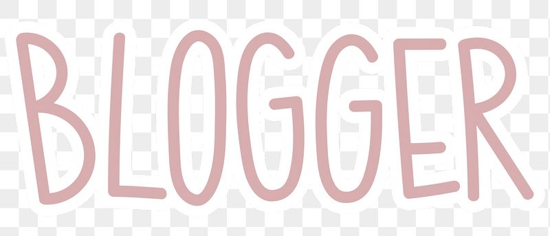 Blogger png word sticker typography, | Free PNG - rawpixel