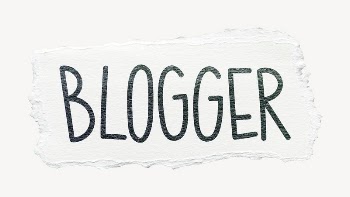 Blogger word, ripped paper typography | Free PSD - rawpixel