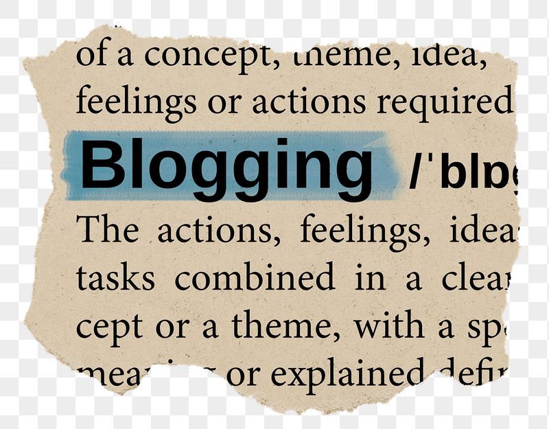 Blogging png word sticker, torn | Free PNG - rawpixel