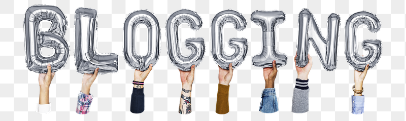Blogging word png, hands holding | Free PNG - rawpixel