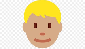 Blond Emoji Human skin color Dark skin - emoji 