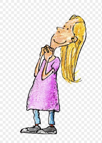 Blond girl png sticker, people | Free PNG - rawpixel
