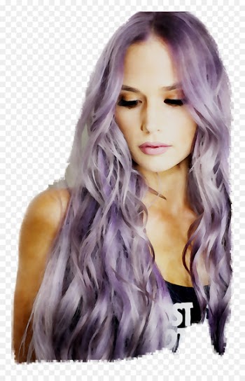 Blond, Hair Coloring, Hair, Purple PNG