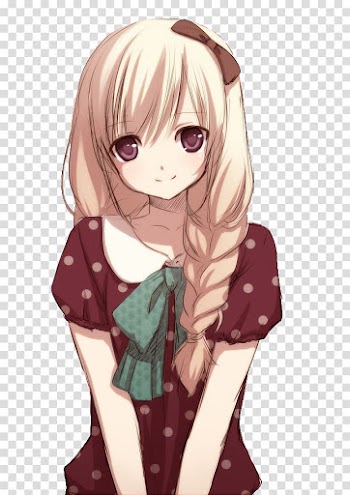 Blond hair girl anime character , Anime Girl Manga Child, Anime Girl transparent background PNG clipart