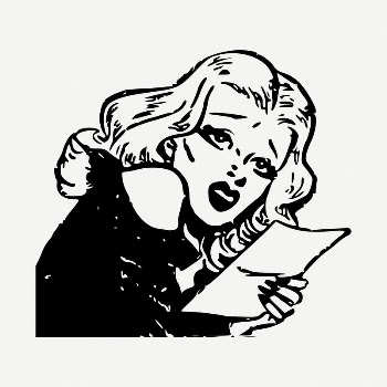 Blonde actress clipart illustration psd. | Free PSD - rawpixel