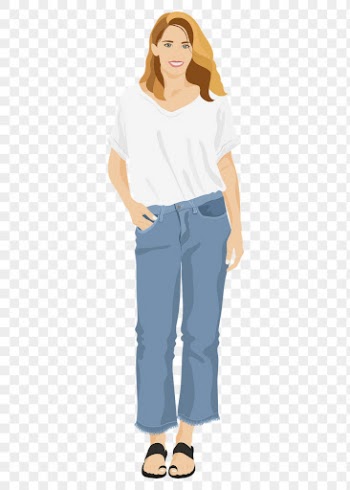 Blonde woman png sticker illustration, | Free PNG - rawpixel