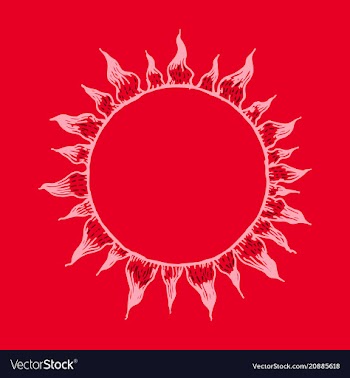 Blood cells circle background in flat style vector image