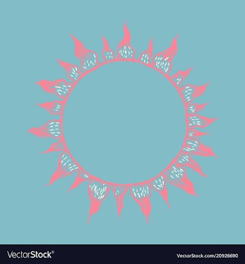 Blood cells circle background in flat style vector image