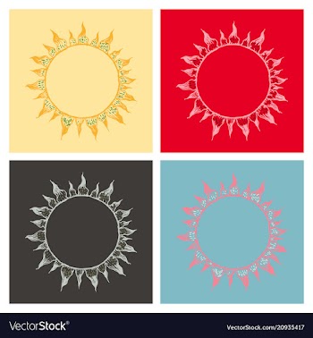 Blood cells circle background in flat style vector image