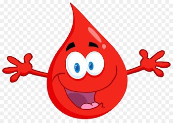 Blood donation Clip art - Cute hand-painted blood 