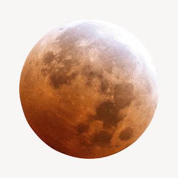Blood moon, isolated galaxy image | Free PSD - rawpixel