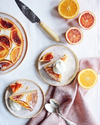 Blood orange upside-down cake 
