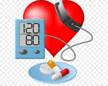 Blood pressure Hypertension Sphygmomanometer Clip art - Vector heart and blood pressure meter 