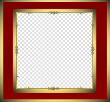 Blood Red Frame PNG Image with Transparent Background