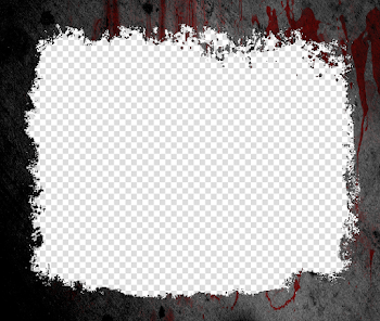 Blood Red Frame Transparent Background PNG