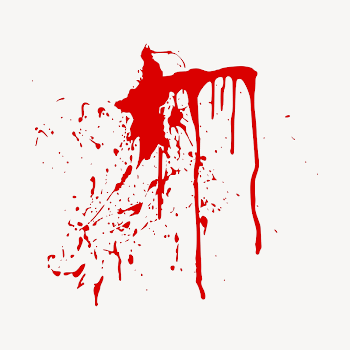Blood splatter collage element illustration | Free Vector - rawpixel