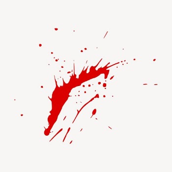 Blood splatter illustration vector. Free | Free Vector - rawpixel