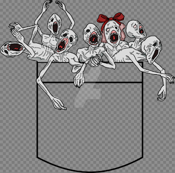Bloodborne messengers in a pocket by DigitalCleo on DeviantArt
