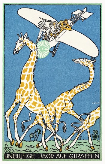 Bloodless Giraffe Hunt (Unblutige Jagd | Free Photo Illustration - rawpixel