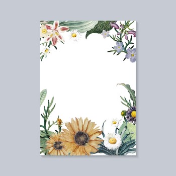 Blooming greeting card
