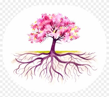 Blooming Tree With A Strong Root System Royalty Free - Fall Tree With Roots