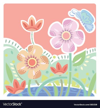 Blossom flower vector image