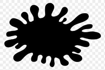 Blot splash png silhouette sticker, | Free PNG - rawpixel