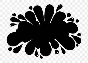 Blot splash png silhouette sticker, | Free PNG - rawpixel