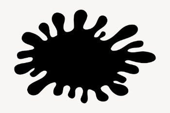 Blot splash silhouette collage element, | Free PSD - rawpixel
