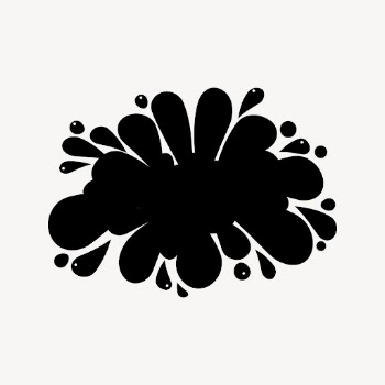 Blot splash silhouette collage element, | Free PSD - rawpixel
