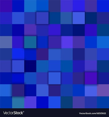 Blue abstract 3d square background vector image