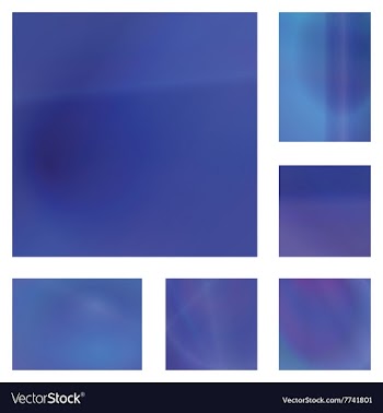 Blue abstract background design set vector image