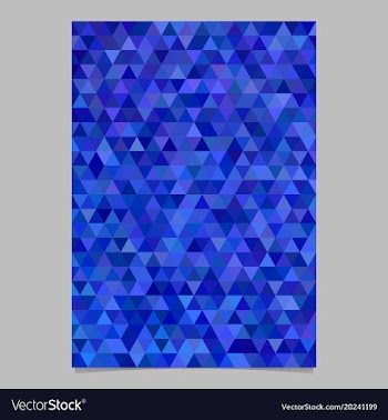 Blue abstract brochure template design vector image