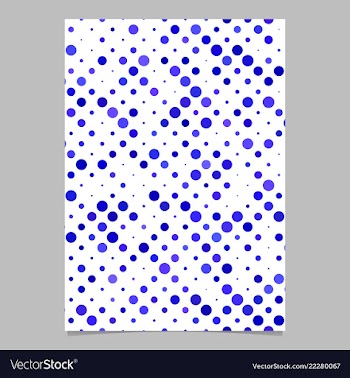 Blue abstract dot pattern brochure background vector image