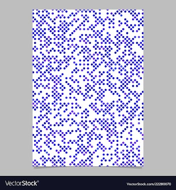 Blue abstract dot pattern brochure background vector image