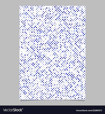 Blue abstract dot pattern brochure background vector image