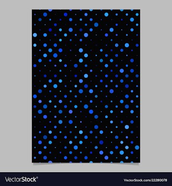 Blue abstract dot pattern brochure background vector image
