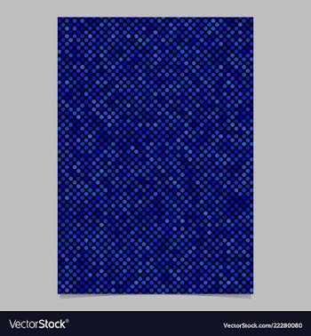 Blue abstract dot pattern brochure background vector image