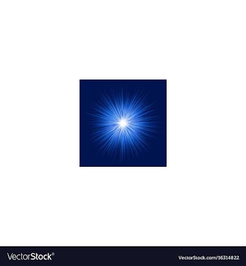 Blue abstract explosion graphic design background vector image