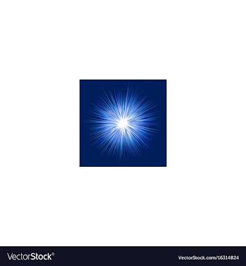 Blue abstract explosion graphic design background vector image