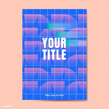 Blue abstract poster | Free stock vector - 581693