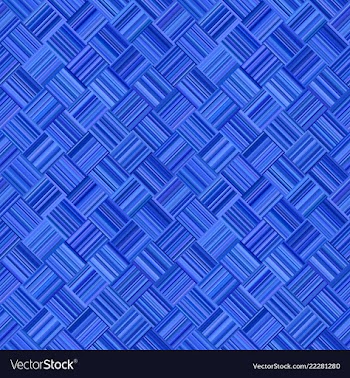 Blue abstract repeating diagonal stripe mosaic vector image