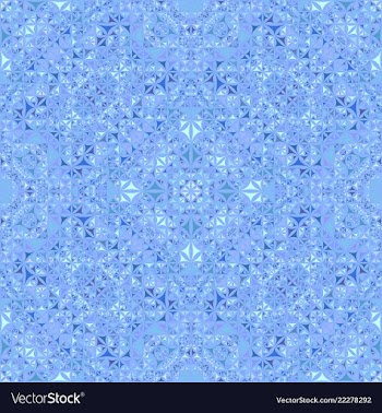 Blue abstract seamless curved triangle mosaic vector image