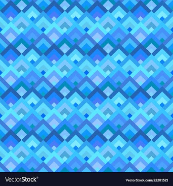 Blue abstract seamless diagonal shape pattern vector image