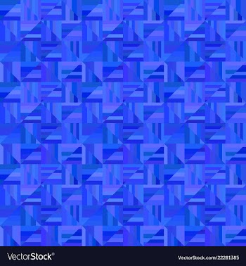 Blue abstract seamless striped triangle pattern vector image