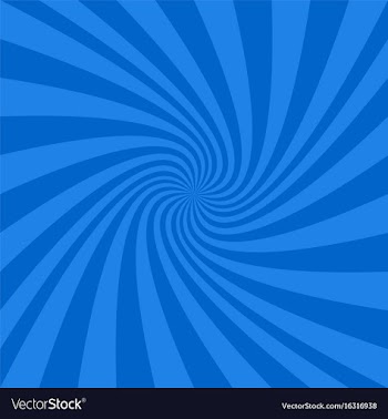 Blue abstract spiral design background vector image