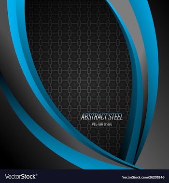 Blue abstract steel vector image