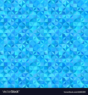 Blue abstract striped shape mosaic pattern vector image